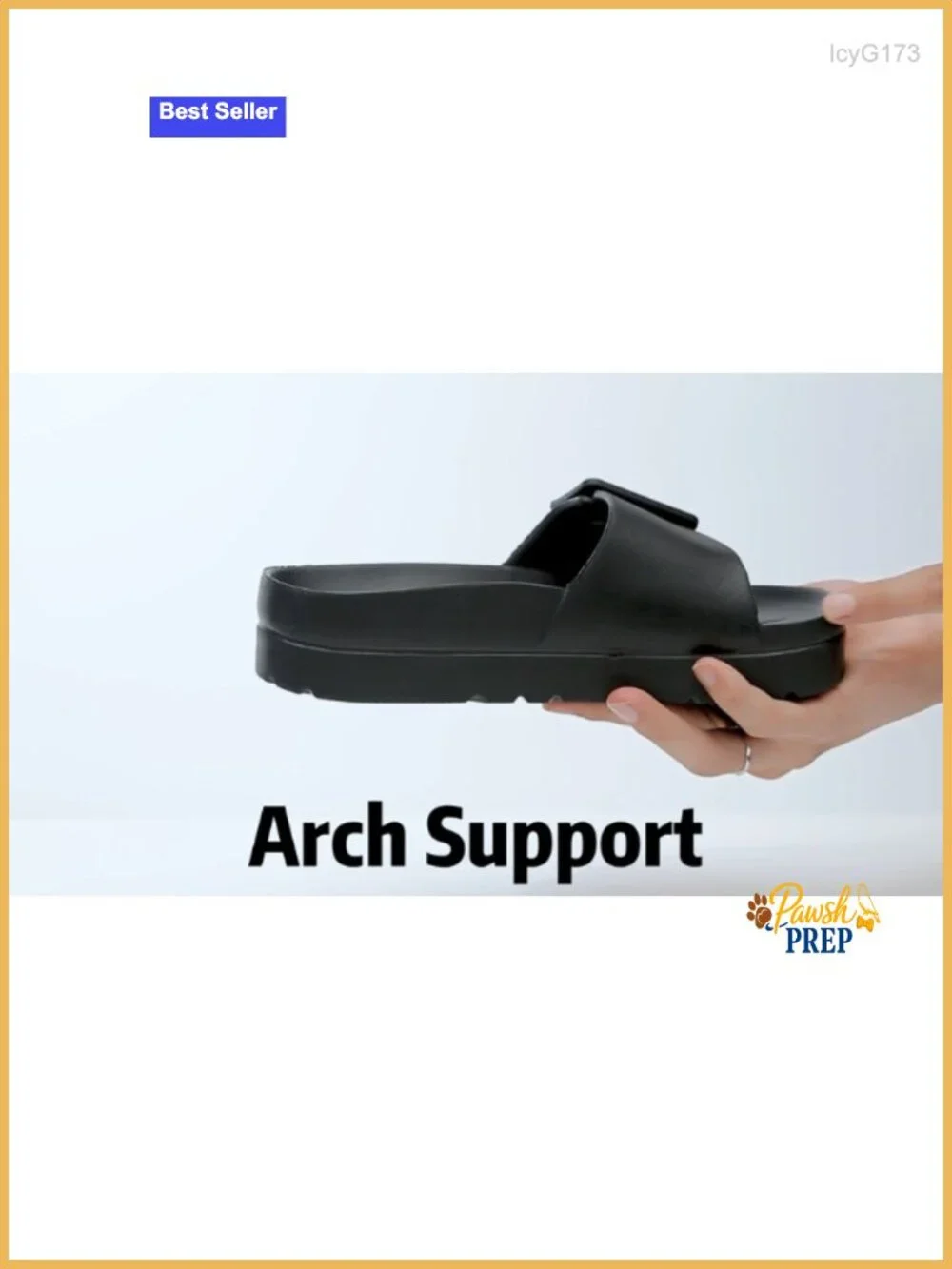 Adjustable Double Buckle Platform Sandals with Arch Support